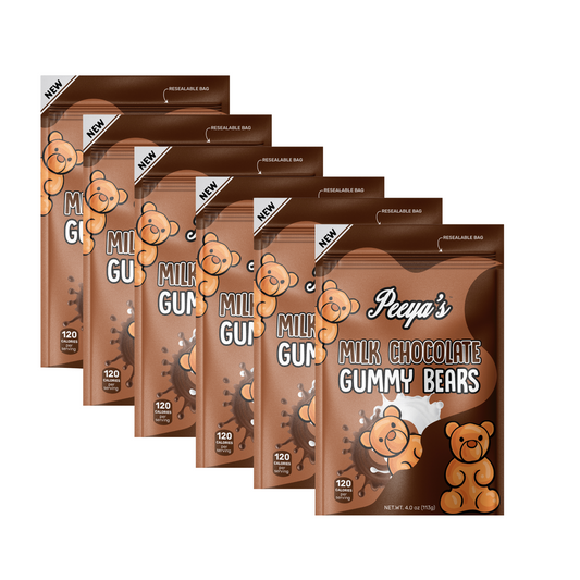 Peeya’s Milk Chocolate Gummy Bears- Pack of 6